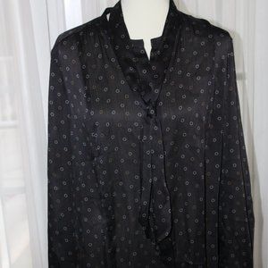 Ann Taylor Black Dress Blouse